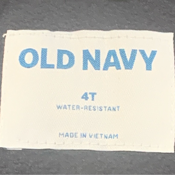 Old Navy Unisex Hooded Zip-Front Water-Resistant Jacket for Toddler 4T NEW!! - Picture 4 of 10